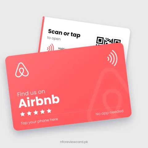 Airbnb NFC Card, front and back