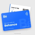 Behance NFC Card, front and back
