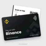 Binance NFC Card, front and back