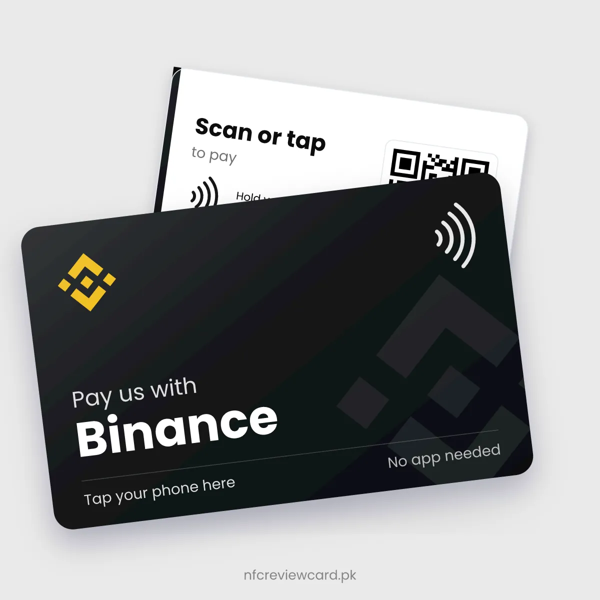 Binance NFC Card, front and back