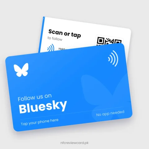 Bluesky NFC Card, front and back