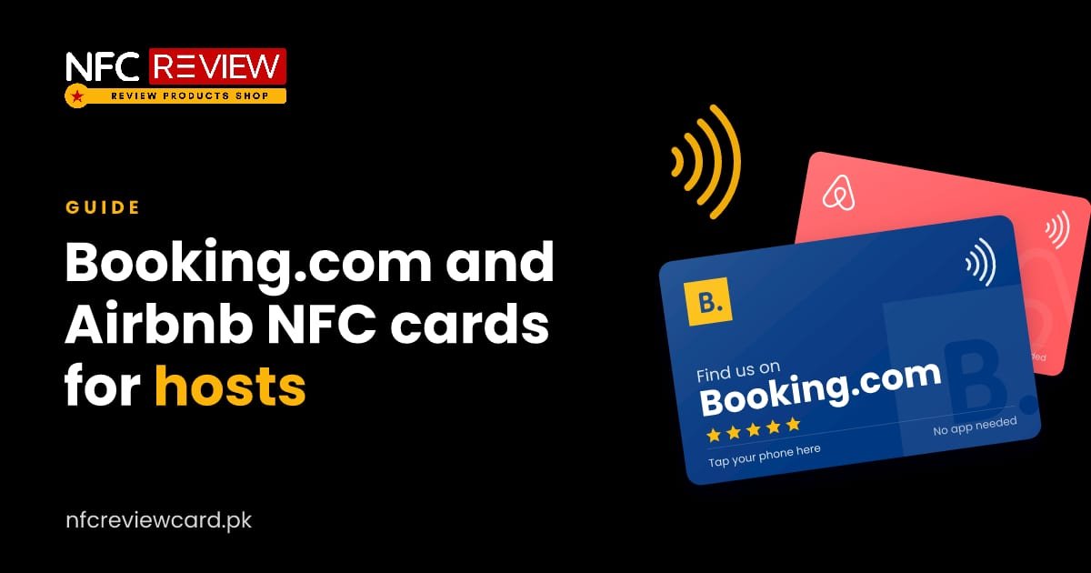 Booking.com and Airbnb NFC Cards for Hosts and Guest Houses