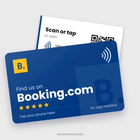 Booking.com NFC Card, front and back
