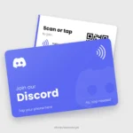 Discord NFC Card, front and back