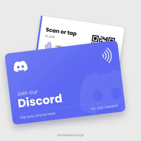 Discord NFC Card, front and back