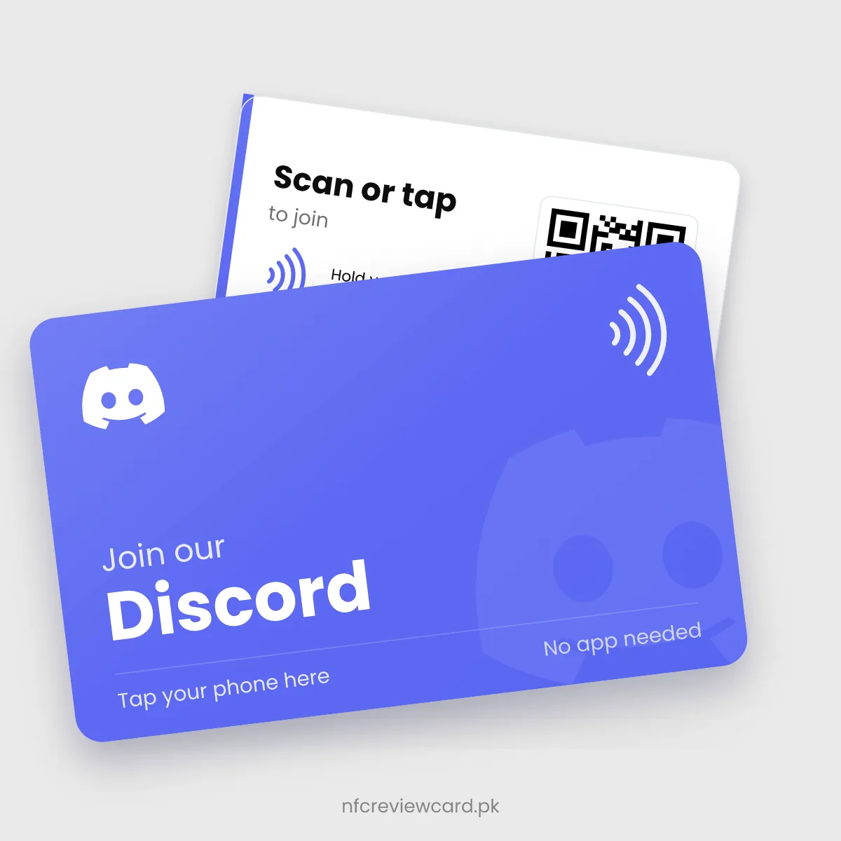 Discord NFC Card, front and back