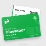 Glassdoor NFC Card, front and back