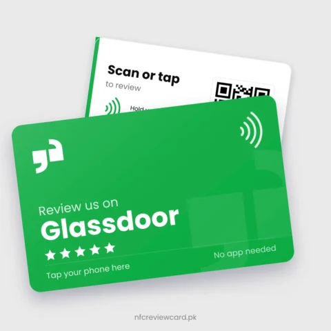 Glassdoor NFC Card, front and back
