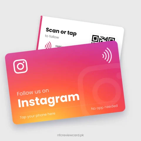 Instagram NFC Card, front and back