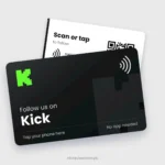 Kick NFC Card, front and back