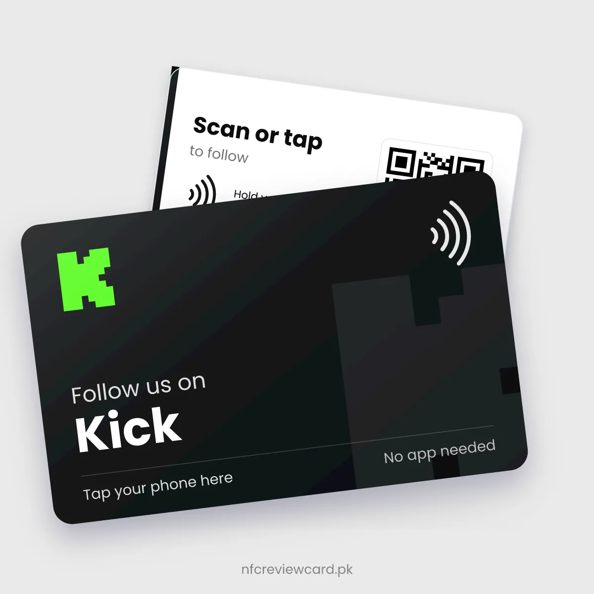 Kick NFC Card, front and back