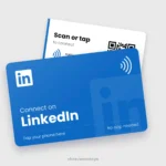 LinkedIn NFC Card, front and back