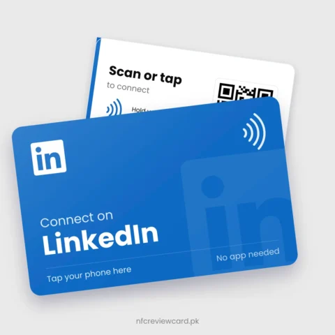 LinkedIn NFC Card, front and back
