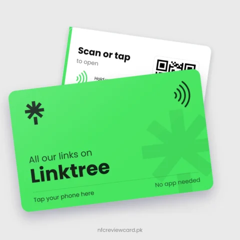 Linktree NFC Card, front and back