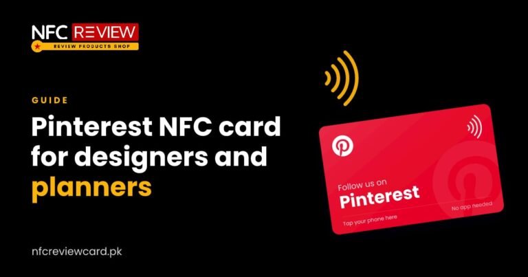 Pinterest NFC Card for Designers, Planners and Makers