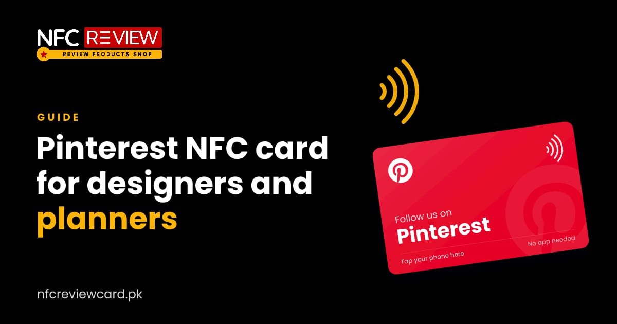 Pinterest NFC Card for Designers, Planners and Makers
