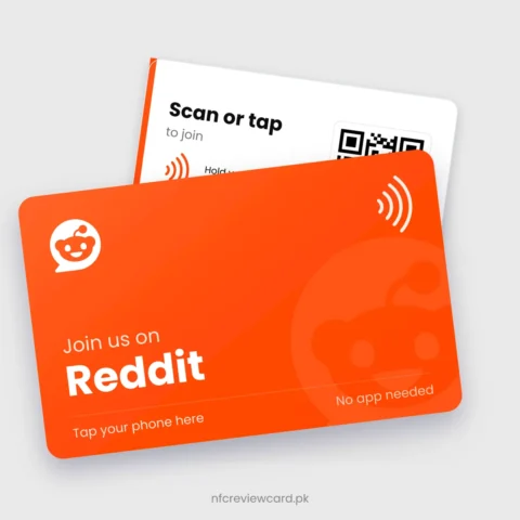 Reddit NFC Card, front and back