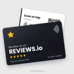 REVIEWS.io NFC Card, front and back