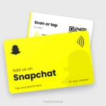 Snapchat NFC Card, front and back