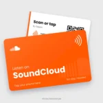SoundCloud NFC Card, front and back