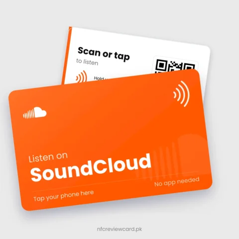 SoundCloud NFC Card, front and back
