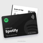 Spotify NFC Card, front and back