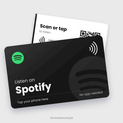 Spotify NFC Card, front and back