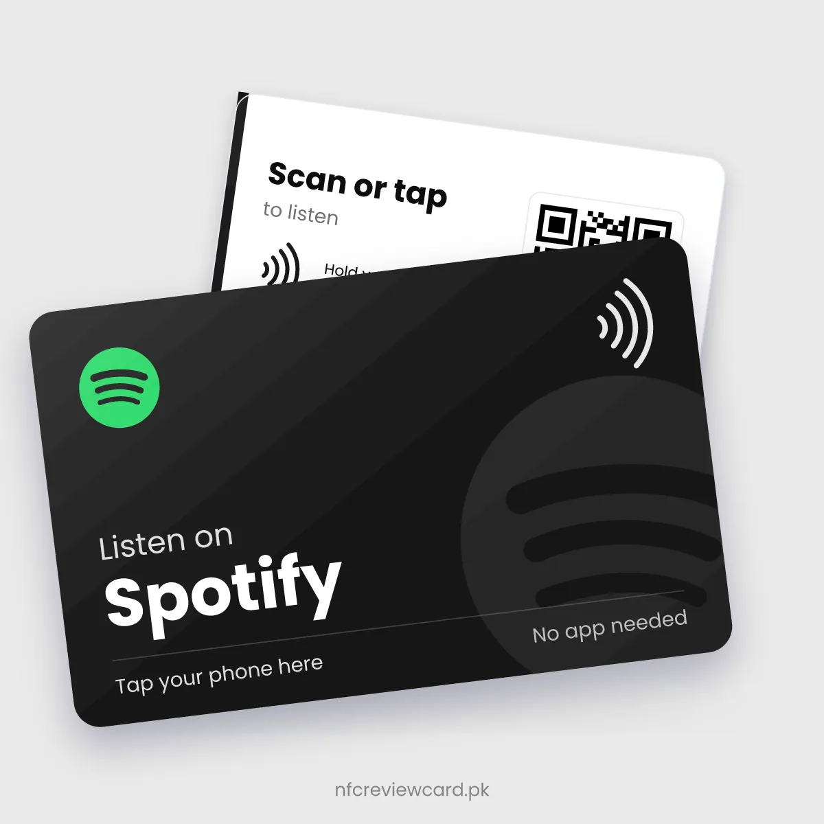 Spotify NFC Card, front and back