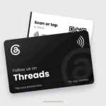 Threads NFC Card, front and back