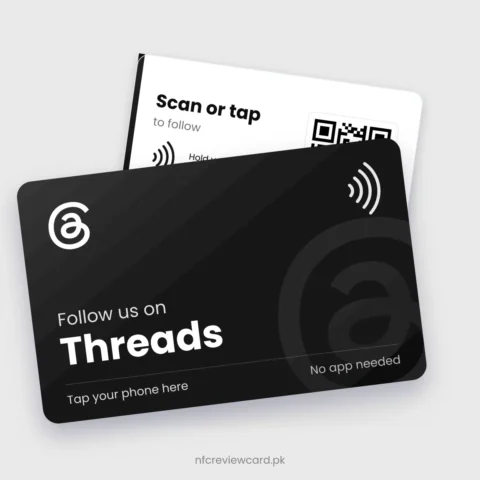 Threads NFC Card, front and back