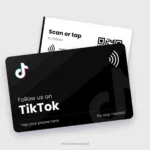 TikTok NFC Card, front and back