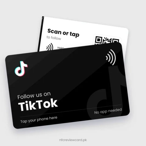 TikTok NFC Card, front and back