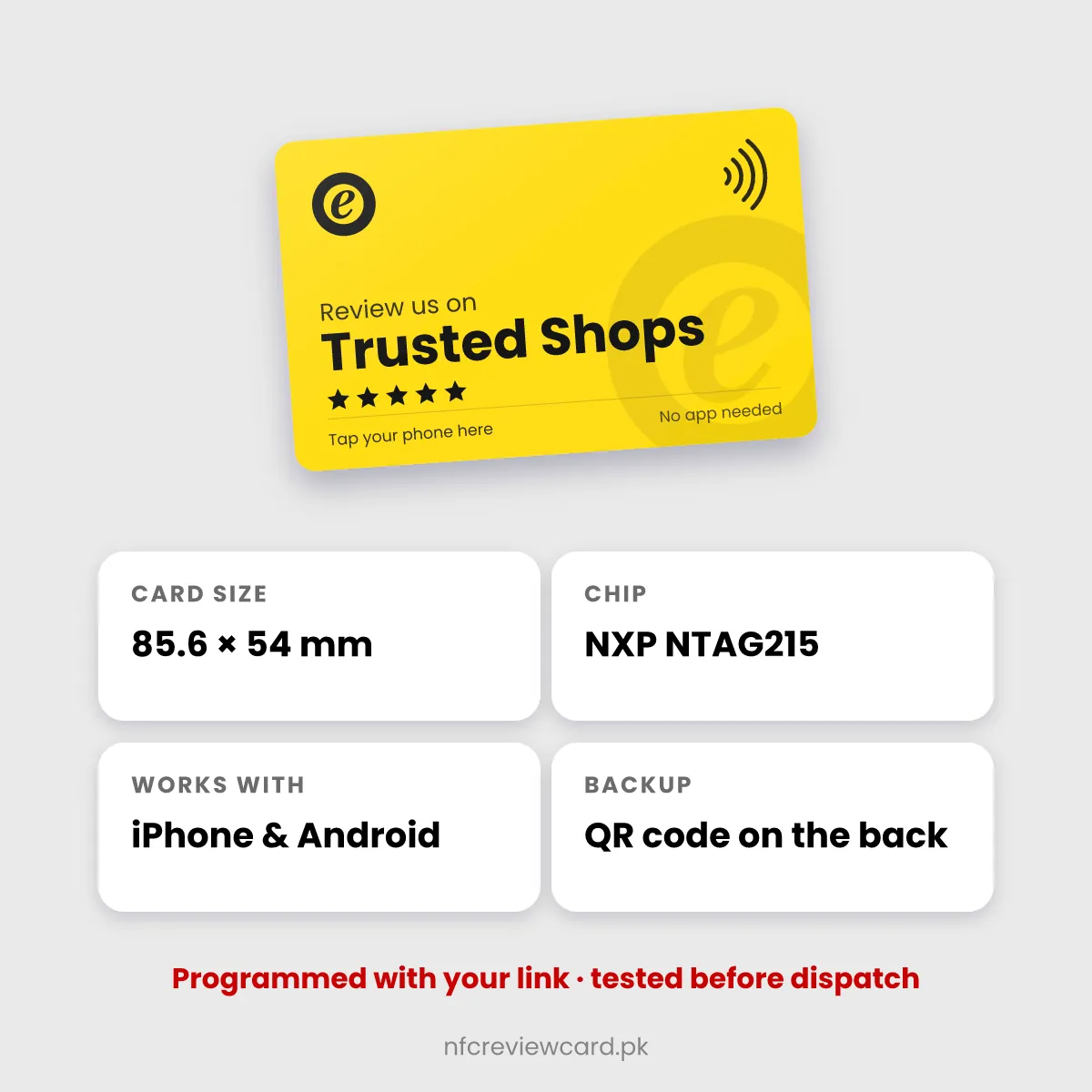 Trusted Shops NFC Card specifications