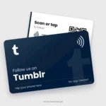 Tumblr NFC Card, front and back