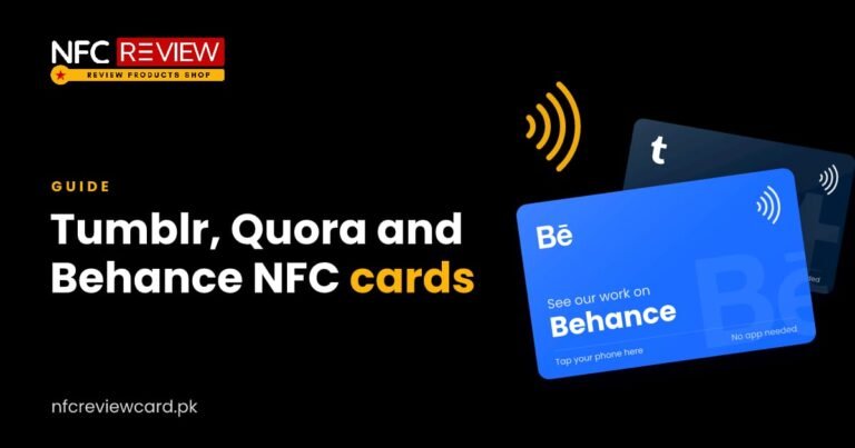 Tumblr, Quora and Behance NFC Cards for Creatives and Experts