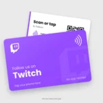 Twitch NFC Card, front and back