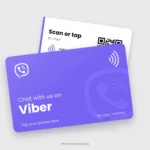 Viber NFC Card, front and back