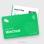 WeChat NFC Card, front and back