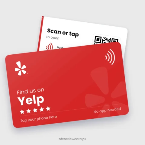 Yelp NFC Card, front and back